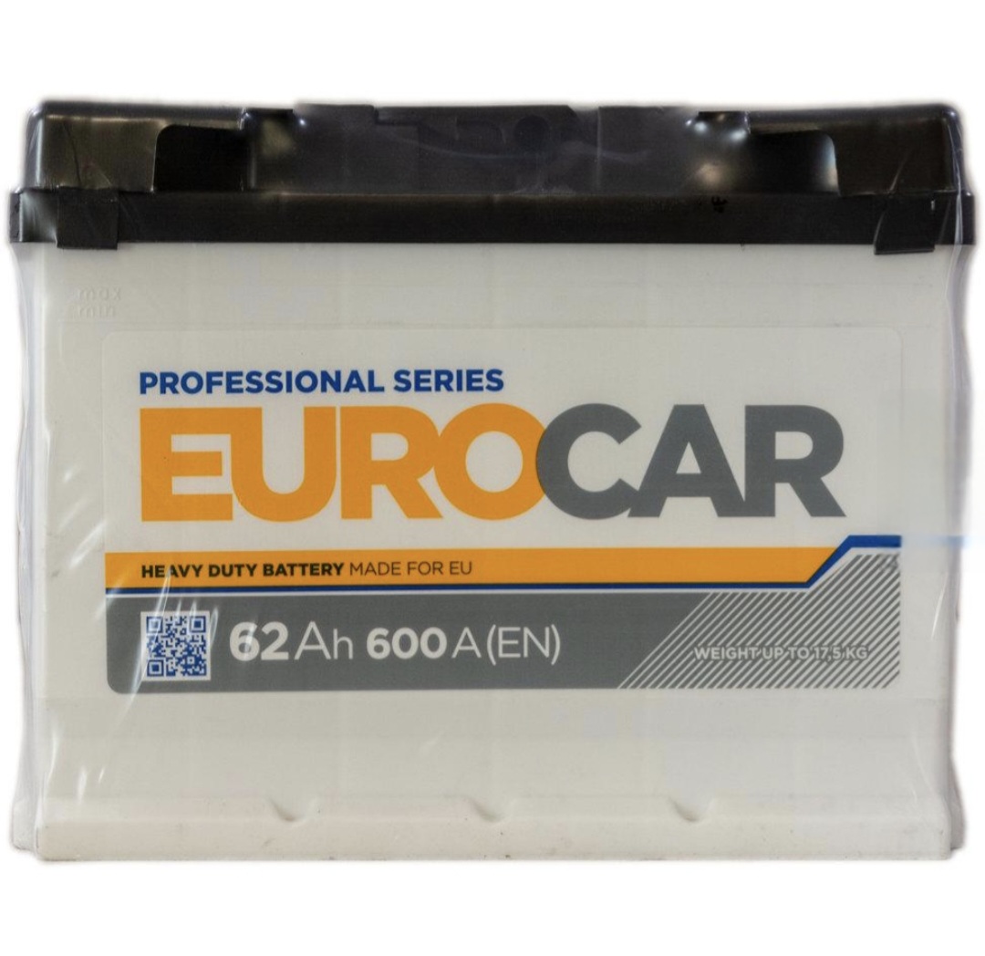 Акумуляторна батарея А5 EUROCAR 6ст-62АЗ(1) (L2) 600A 12v (В03) (STD)